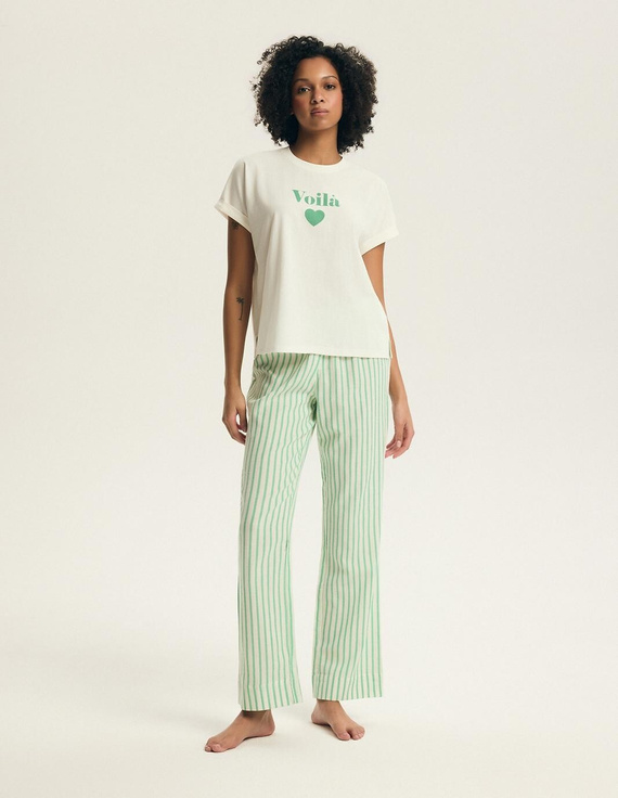 Henderson Darlan 43707 női pizsama – pamut, hosszú nadrág, nyomott minta