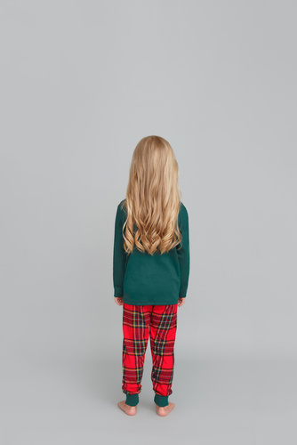 Mikulás pizsama lányok olasz divat - zöld