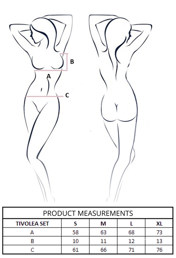 Tivolea Szett Pink Passion pink - elegáns női fehérnemű szett