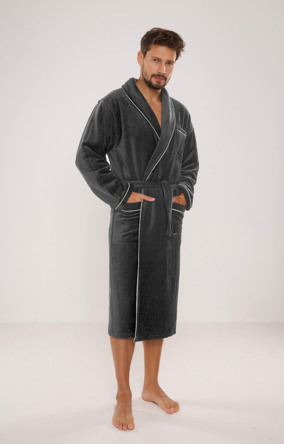 735 Manuele férfi köntös De Lafense - grafit