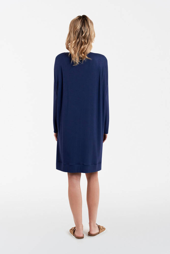 Akord női hosszú ujjú tunika Italian Fashion - tengerészkék