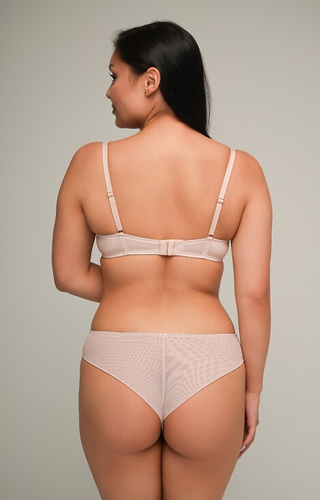 2202 Ava bézs push-up melltartó - sima, levehető pántok, kivehető betétek