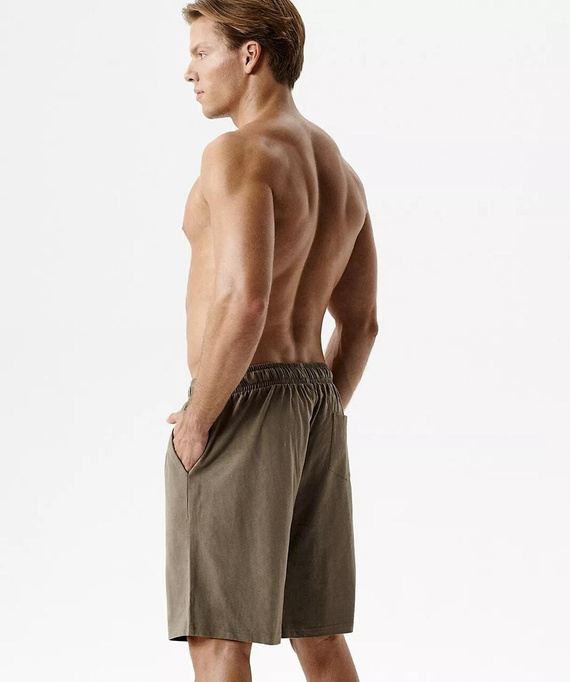 NMB-039 Férfi pizsama rövidnadrág 100% pamut Peach