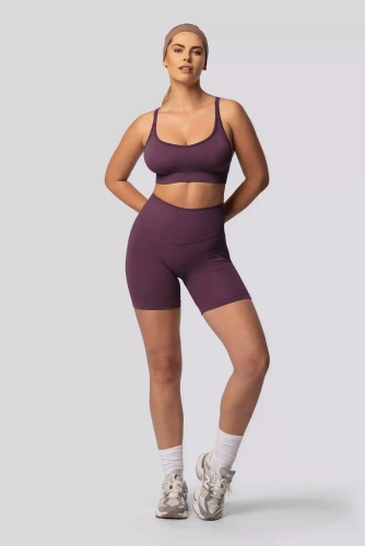 Spaio PUSH-UP PRO alakformáló varrás nélküli női rövidnadrág magas derék plum