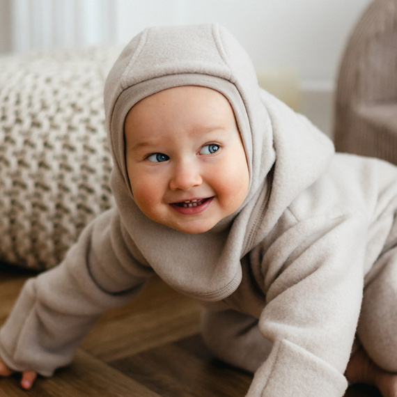 Merino Eevi gyermek balaclava - fleece és merinó gyapjú, meleg és lélegző