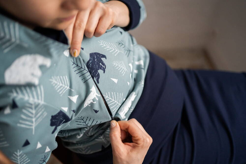 Milk Please bluza do karmienia Milk&Love z kapturem w leśny print