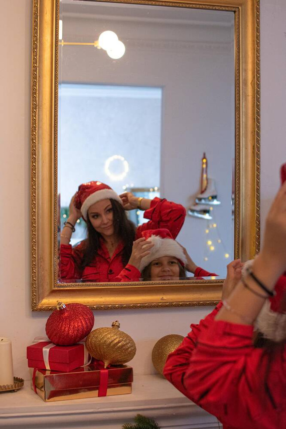 718 Madeleine Cat Love Női Forex pizsama - piros