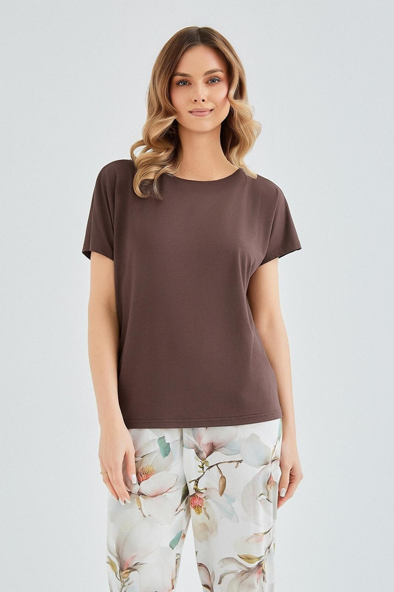 Női pizsama Taro Apolonia 3606 viszkóz pamut 7/8 nadrág kényelmes