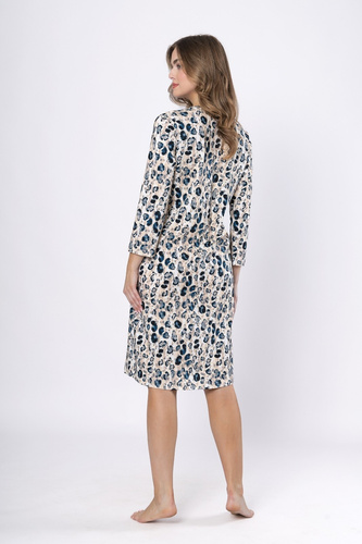 Női hálóing 1665 Witalia - pamut, hosszú ujjú, kényelmes és klasszikus