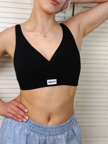 Milk&Love Mombri Klasyk vízálló szoptatós melltartó black