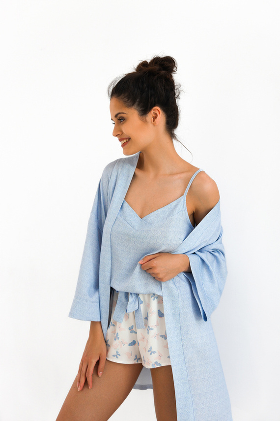 Felicia Sensis női köntös - kék melange