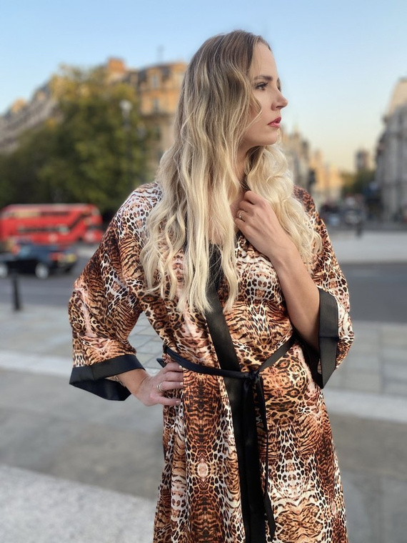 417 Valentina női köntös Forex - bézs - bézs