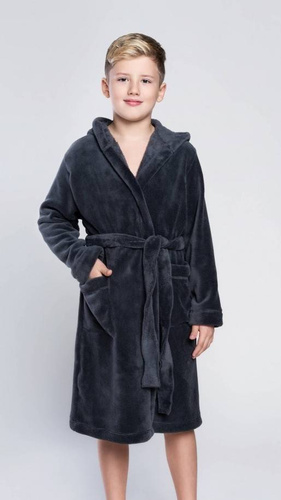 Mimas fiú fürdőköpeny Italian Fashion- grafit