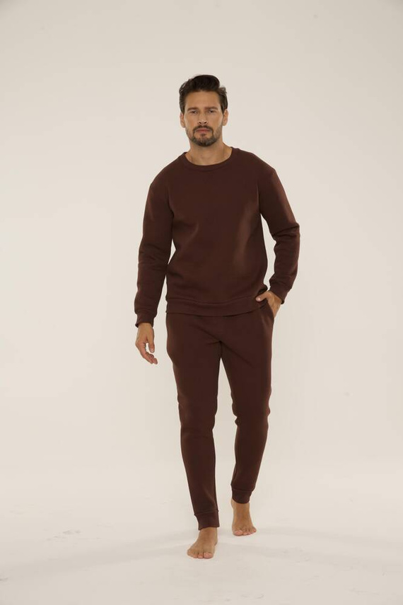 813 Indigo Férfi edzőruha a De Lafense-től - csokoládé