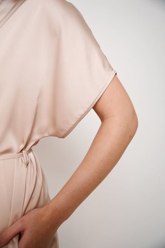 Touch Rövid ujjú fürdőköpeny Olasz divat - bézs