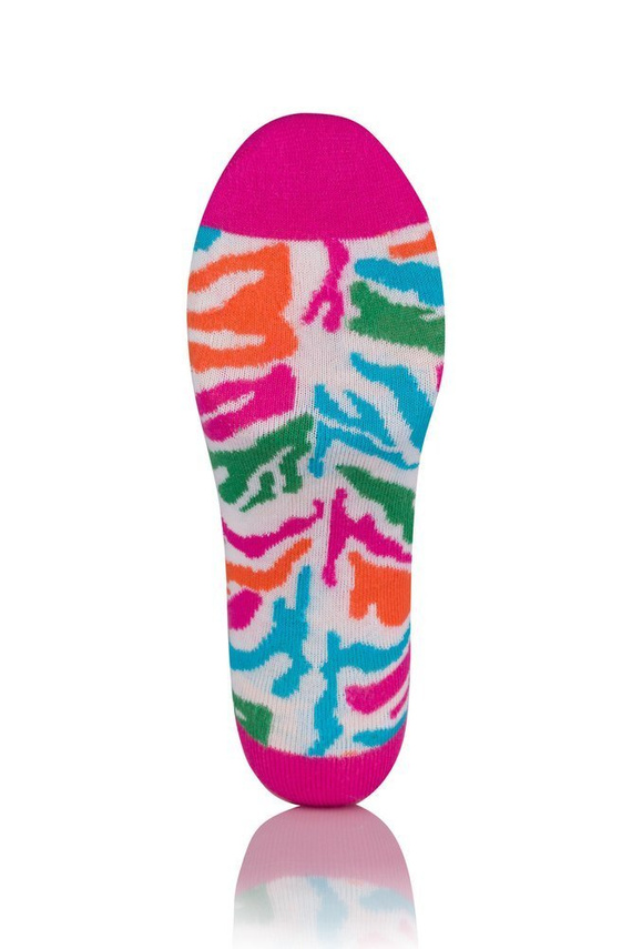 S118S Zebra zokni lábak Italian Fashion - amarant print