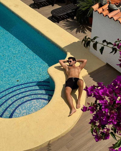 Leader Férfi rövidnadrág olasz divat-fekete