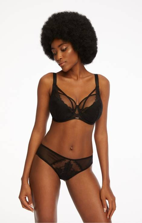 BC-930 Alice II Félpárnás melltartó Kinga fekete