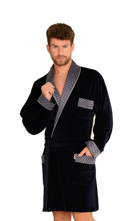 772 Bonjour férfi fürdőköpeny forex - tengerészkék