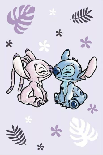 Lilo és Stitch Jerry Fabrics baba gyapjú takaró | Mikroszálas, puha és könnyű