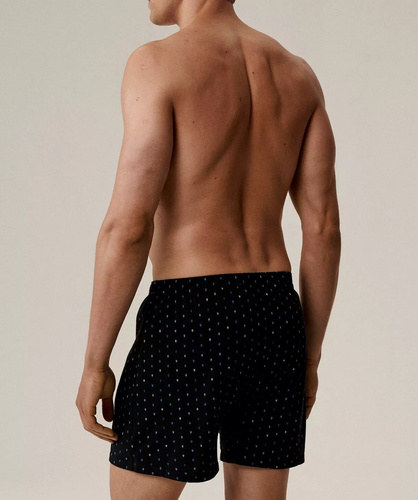 Atlantic férfi boxeralsó 2MBX-081 pamut fekete - laza szabású, 2 db, 2 csomagban