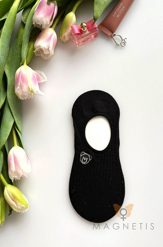 Magnetis YN-251131 női balerina zokni – viszkóz, szilikoncsík a saroknál