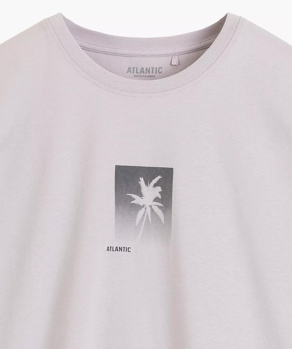 NMP-398 Férfi Nyári Pizsama 100% Pamut Peach