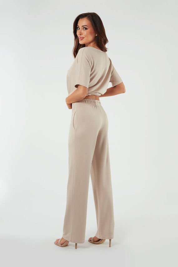 Soler Rövid ujjú blúz Olasz divat - bézs