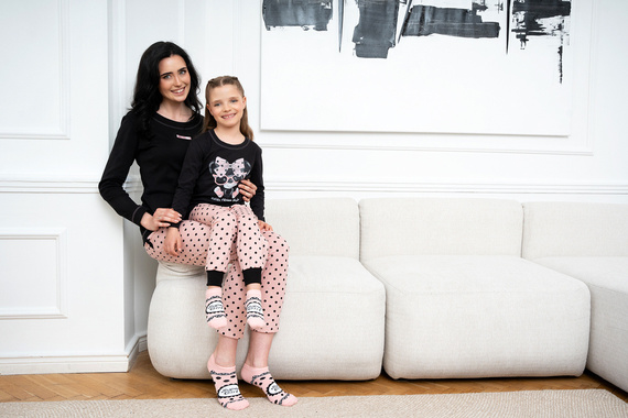 Bonilla Lány pizsama Italian Fashion - fekete/print