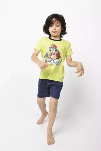 Remek fiú rövid ujjú pizsama, nadrág Italian Fashion - zöld