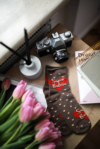 K90Z Nagymama zokni sajtolatlan olasz divat