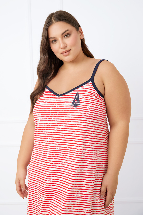 Flota női ing, slim fit Italian Fashion - print piros