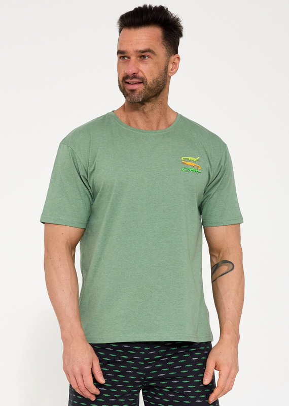 326/202 Férfi Cornette Crocodiles 2 pizsama - Pamut | Rövid ujjú + rövidnadrág | Kényelmes alvás | Divatos nyomtatás