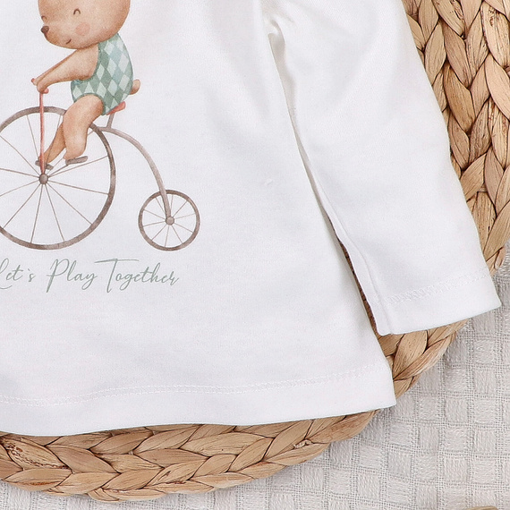 ABN-5589 Circus baby blúz Nini-től - 100% organikus pamut, biztonságos a bőr számára, lengyel gyártás