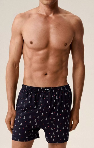 2GMB-010 Atlantic férfi boxeralsó - pamut, karácsonyi mintás, 2 db, 2 db