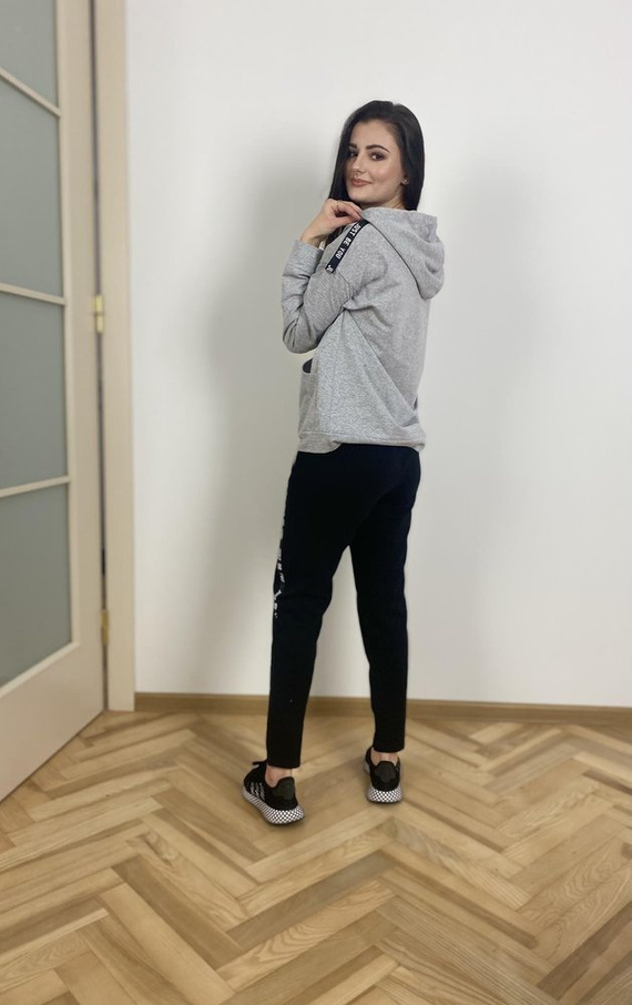 496 Just Forex női tréningruha - világos melange