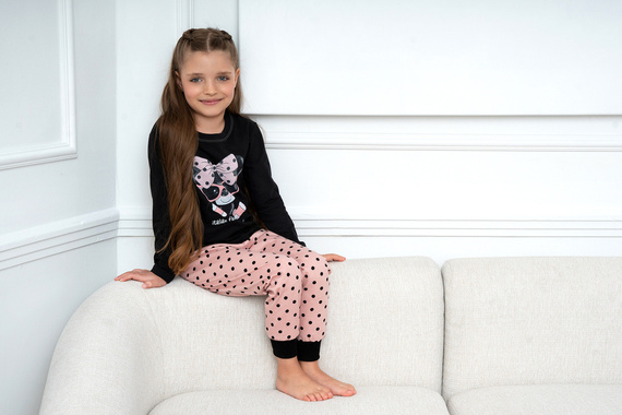 Bonilla Lány pizsama Italian Fashion - fekete/print