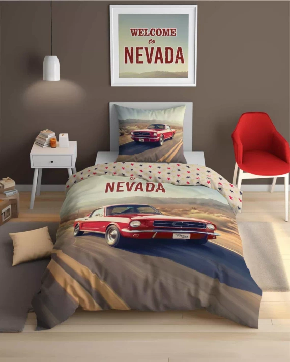 5210 A Fluo 40 Pościel bawełniana świecąca w ciemności samochód Detexpol