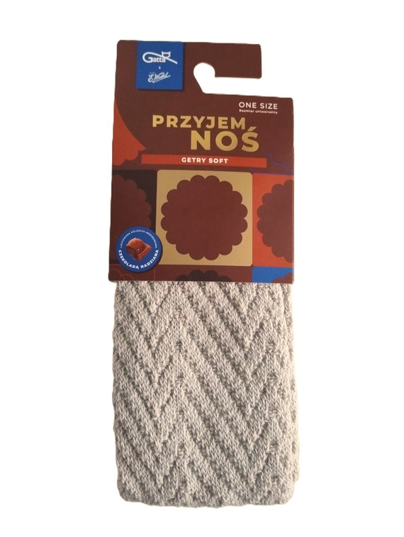 Lábszárvédő Gatta Wedel Soft art.01 - meleg jacquard leggings télire, bézs színben