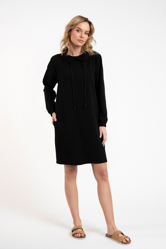 Malmo női hosszú ujjú tunika Italian Fashion - fekete