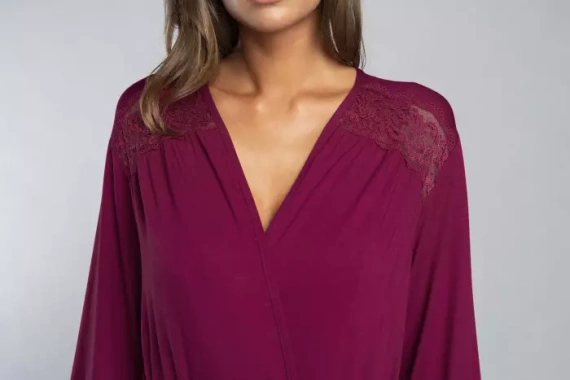 Samaria köntös olasz divat 3/4 ujjú - bor