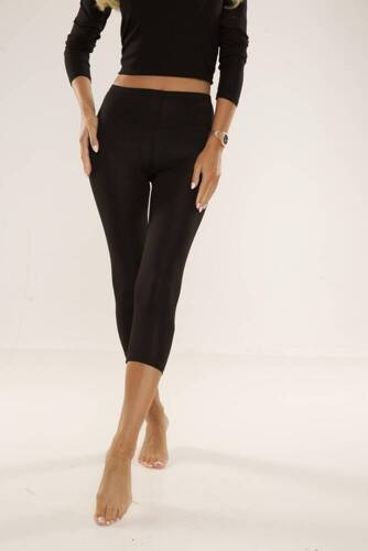 862 De Lafense 3/4-es leggings - fekete