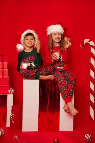 Tess Gyermek pizsama Italian Fashion - piros/print