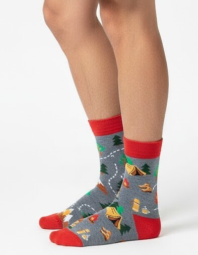 0125.053 Trekking - férfi zokni Milena színes mintával, Melange