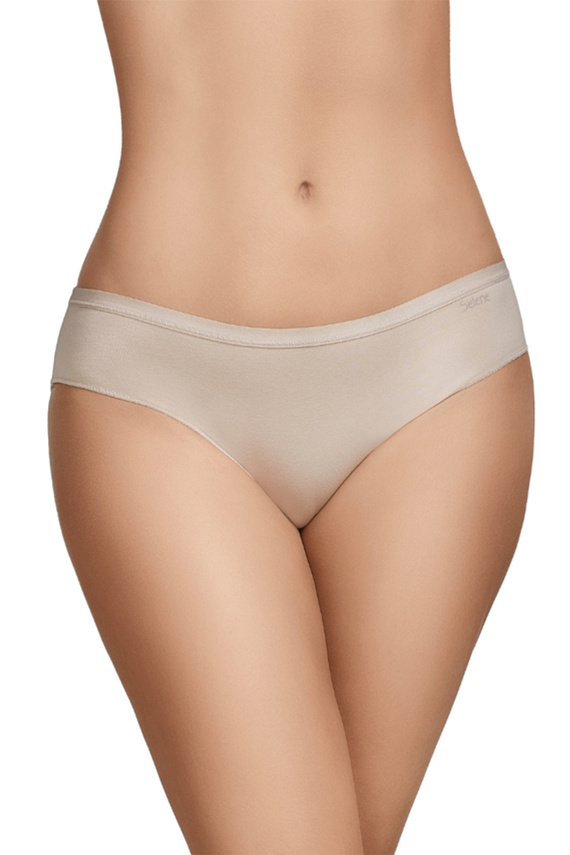 Figi bikini Selene 400 beżowe, bawełniane, klasyczne, 2-pack