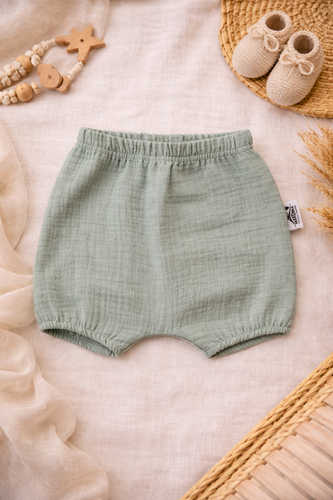 Baby Bloomers Just Muslin 40235M Makoma menta 100% pamut muszlin, elasztikus pánton
