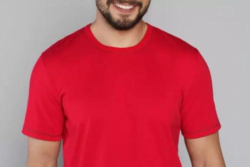 Narvik Férfi rövid ujjú pizsama, rövidnadrág Italian Fashion- piros/print