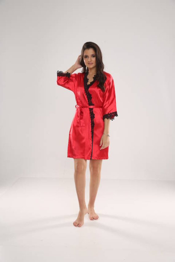 929 Kleoree Női fürdőköpeny De Lafense - piros