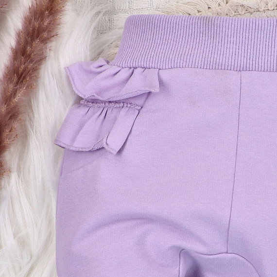 ABN-5485 Víz alatti világ Nini melegítőnadrág - organikus pamut, lila, babák számára