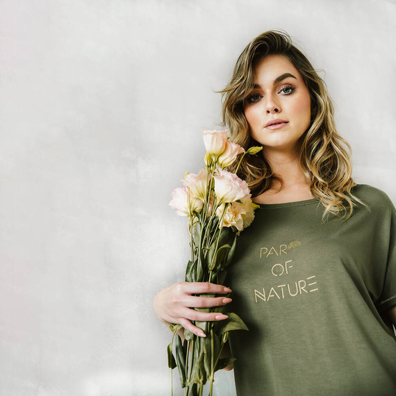 Natura Pizsama Női rövid ujjú, 3/4 nadrágos olasz divat - khaki